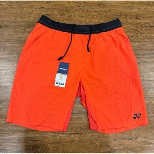 YONEX 15072EX Fire Red Performance Tennis Pickleball Badminton Shorts Men's L